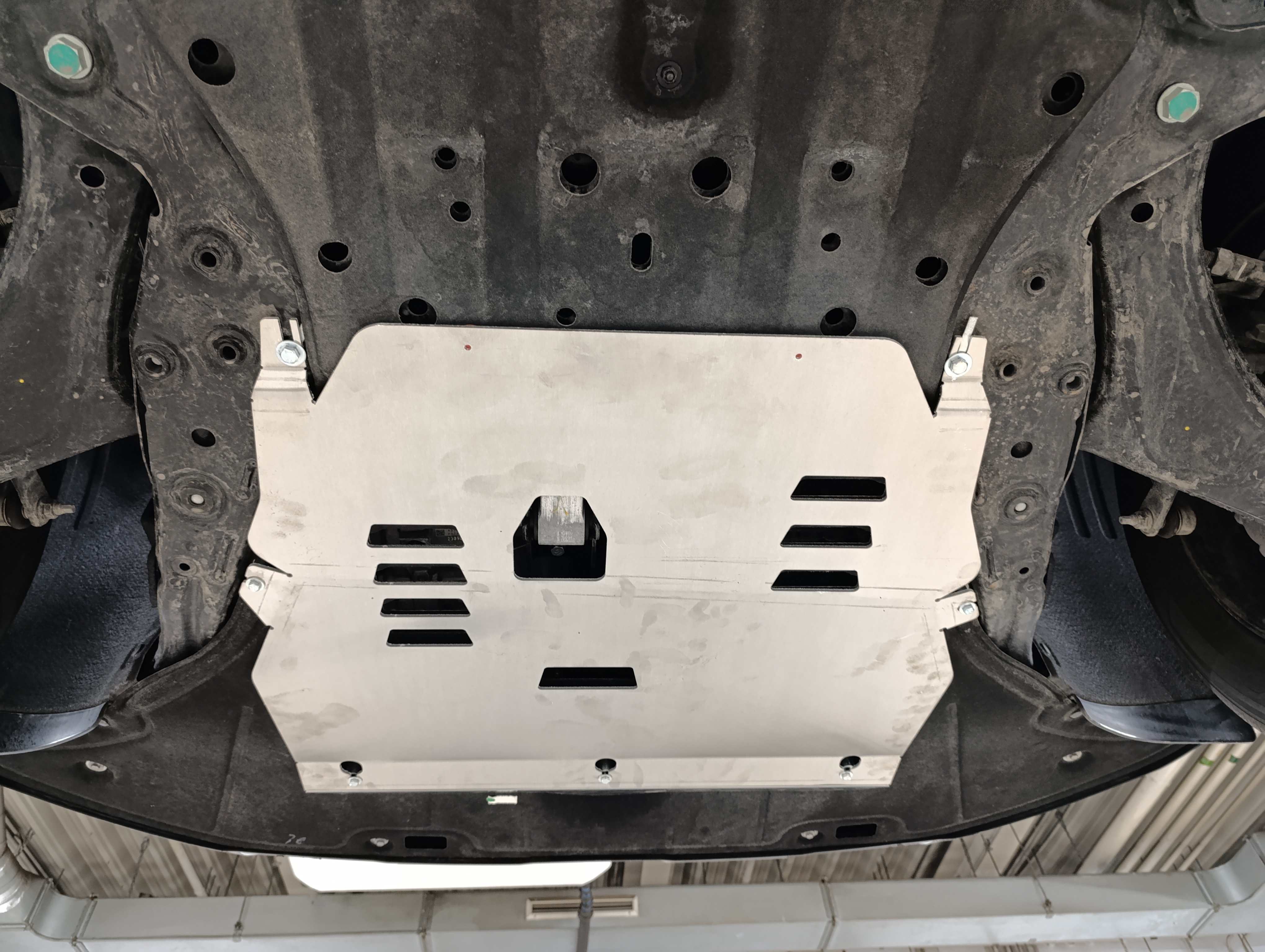 10.32ABC Защита ДВС и КПП HYUNDAI Santa Fe (V), V-все (2023-) (Алюминий 4мм)