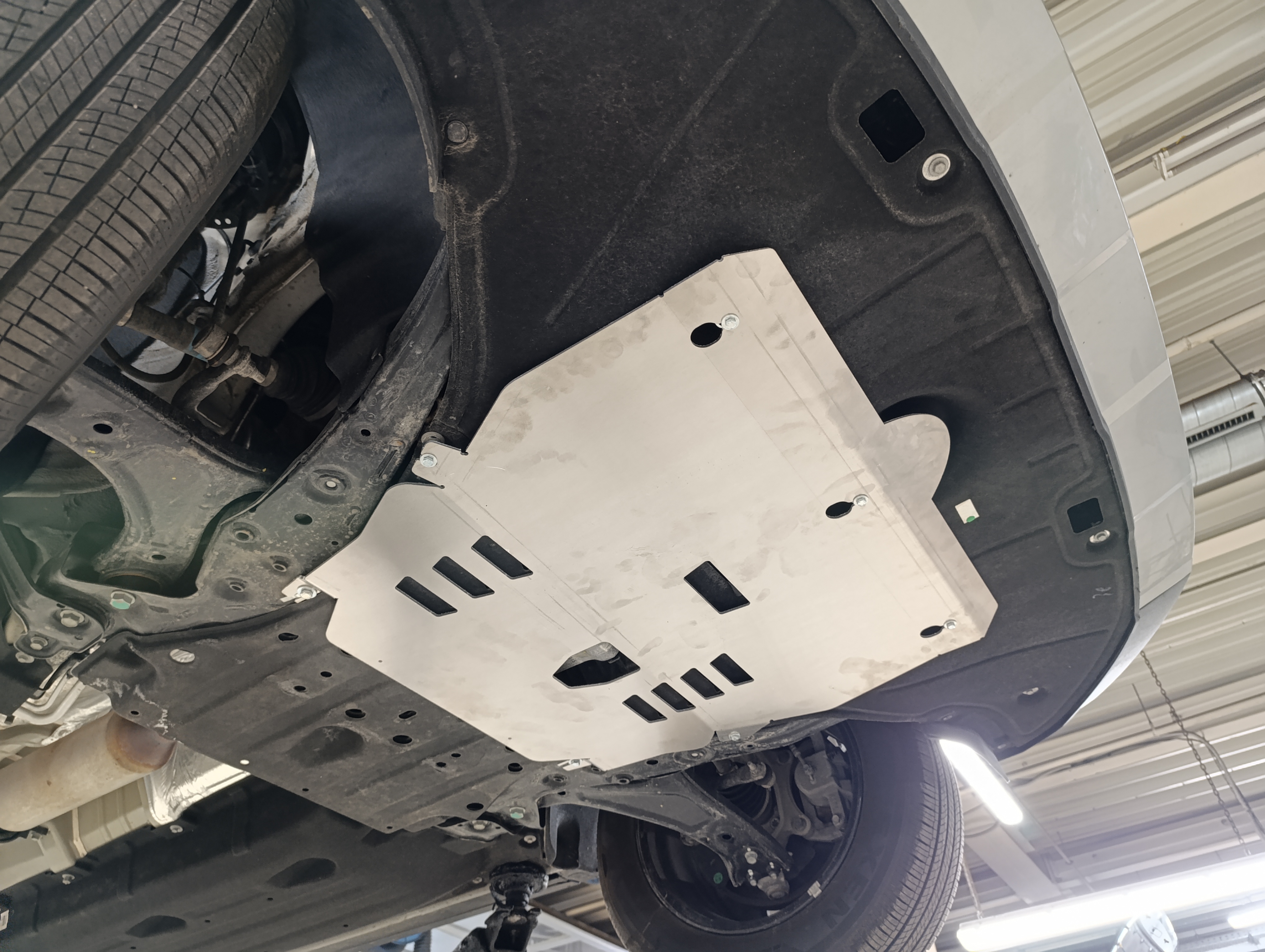 10.32ABC Защита ДВС и КПП HYUNDAI Santa Fe (V), V-все (2023-) (Алюминий 4мм)