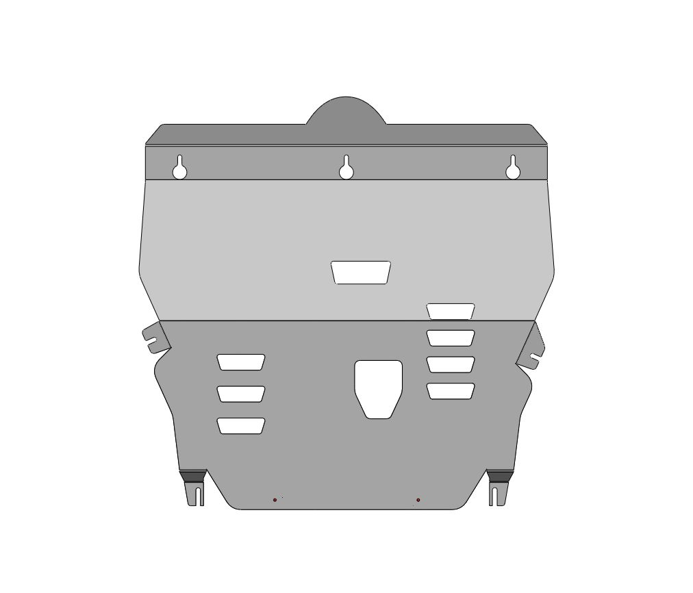 10.32ABC Защита ДВС и КПП HYUNDAI Santa Fe (V), V-все (2023-) (Алюминий 4мм)