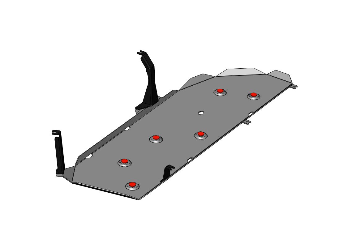 24.43ABC Защита топливного бака TOYOTA Land Cruiser PRADO J250 (2024-)(Алюминий 4 мм)