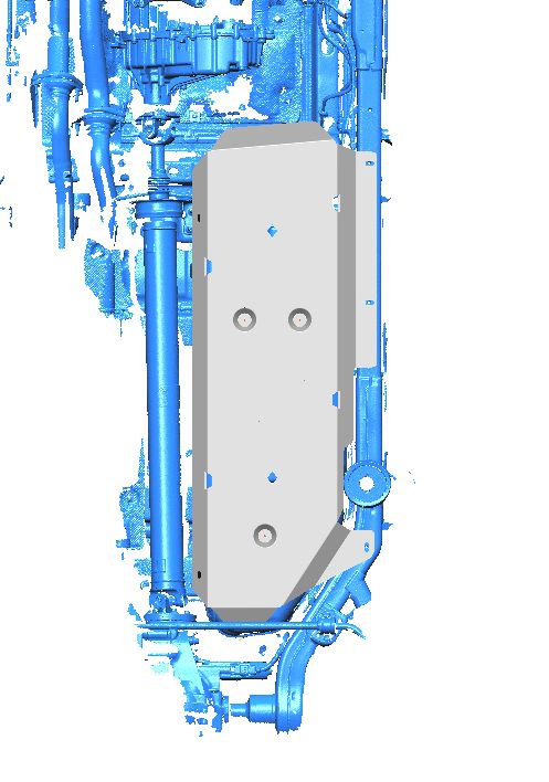 04.52ABC Защита бака JEEP Grand Wagoneer, V-6,4 (2021-) (Алюминий 4 мм)