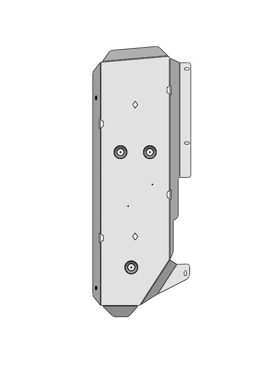04.52ABC Защита бака JEEP Grand Wagoneer, V-6,4 (2021-) (Алюминий 4 мм)