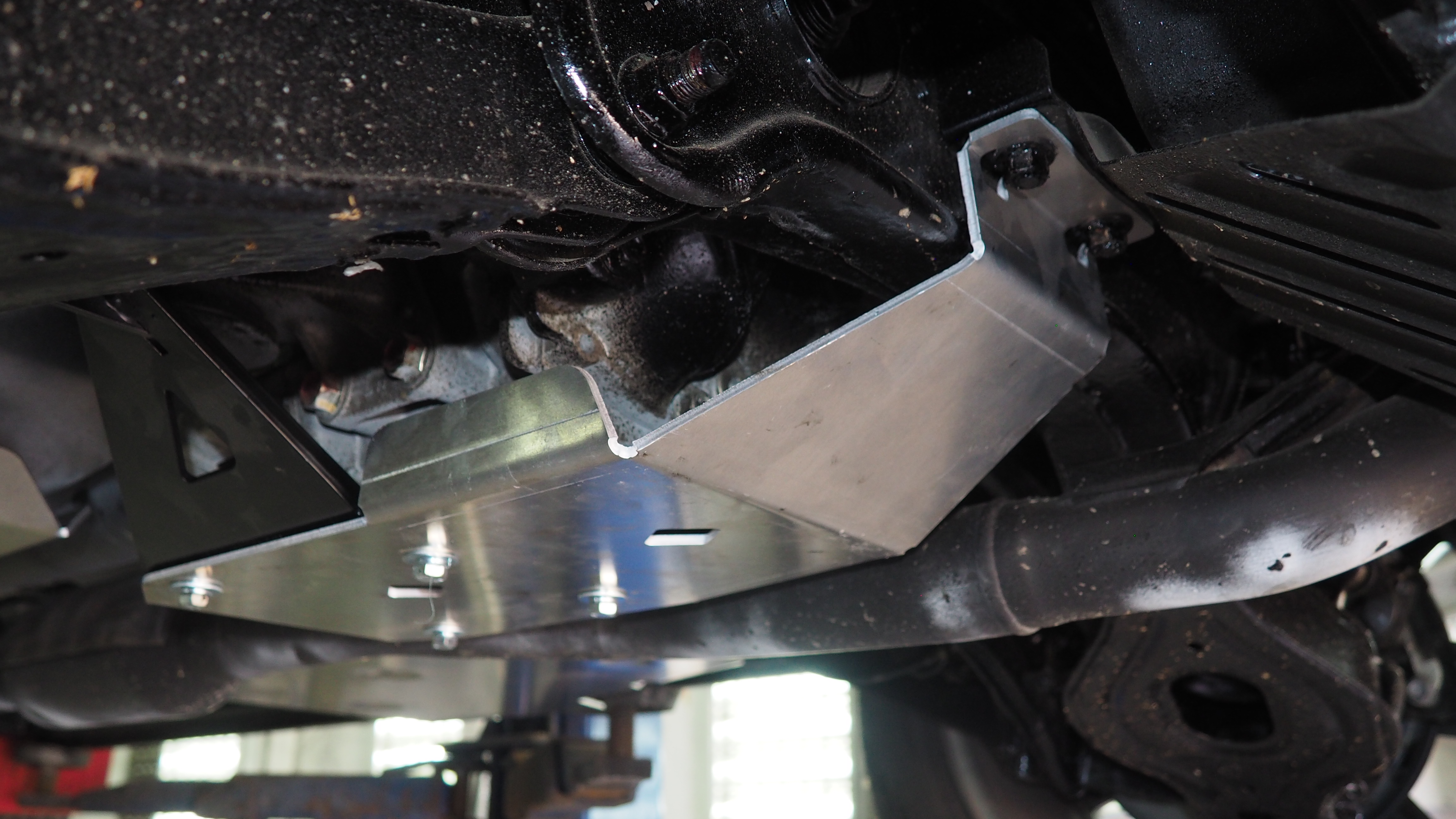 14.36ABC Защита заднего редуктора Mitsubishi Delica D5 (2018-) (Алюминий 4 мм)