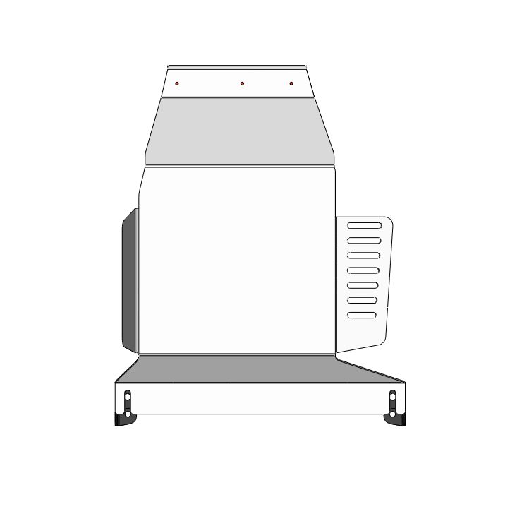 53.04ABC Защита заднего электромотора Li L6 (2024-) (Алюминий 4 мм)