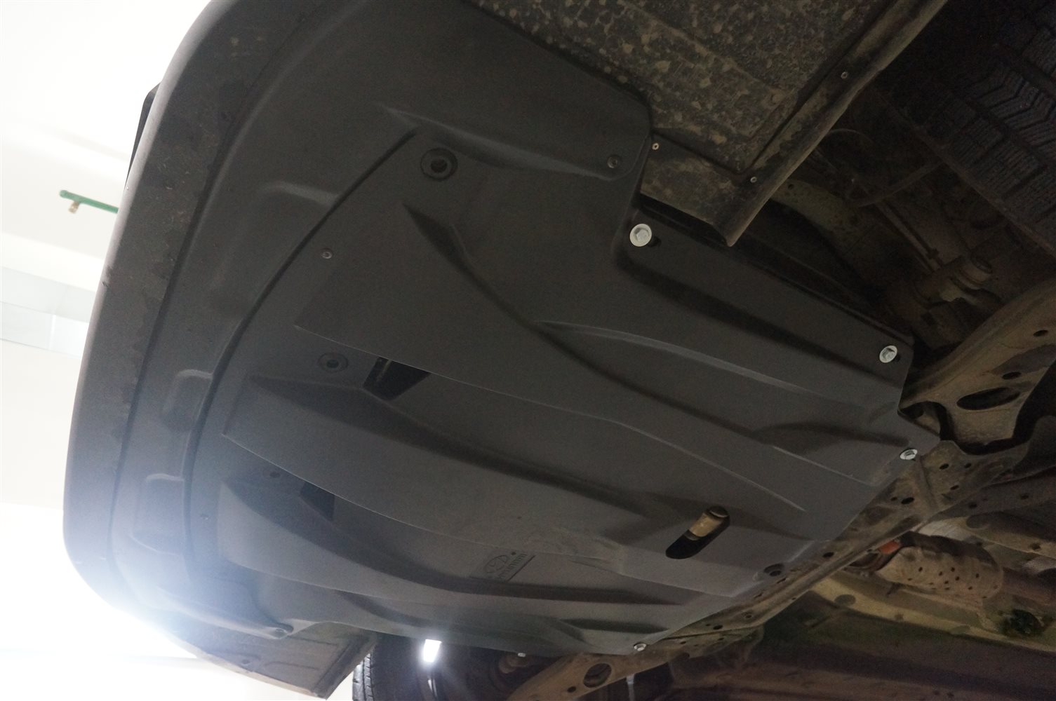 11.25kЗащита картера двигателя и кпп KIA Optima (V-все, 2014-02.2016) (Композит 6 мм)