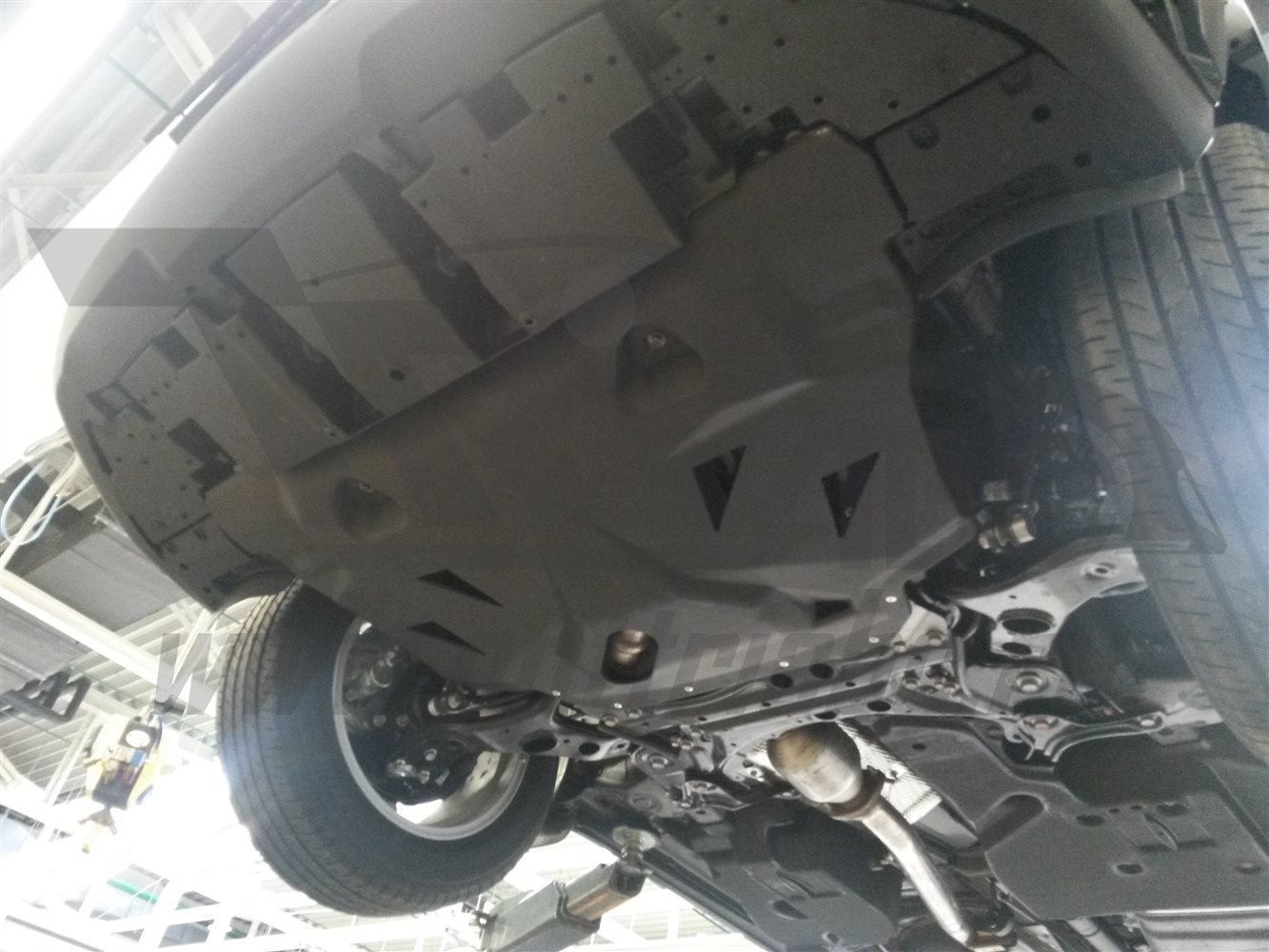 24.20k Защита картера двигателя и кпп Lexus NX, V-2.5hib,2,0; 2,0t (2014-)(композит 6 мм)