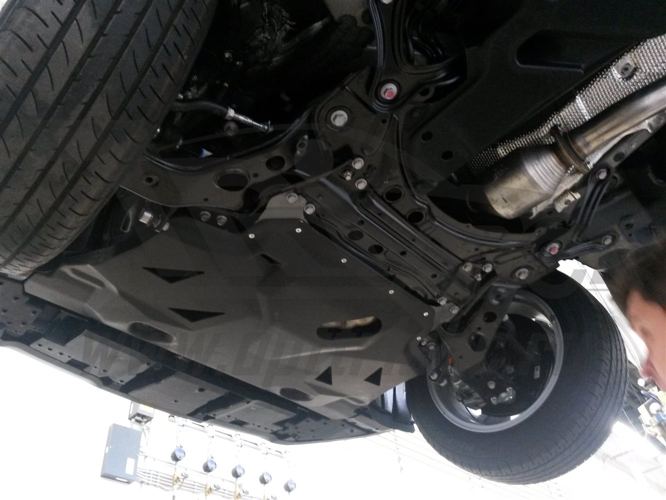 24.20k Защита картера двигателя и кпп Lexus NX, V-2.5hib,2,0; 2,0t (2014-)(композит 6 мм)