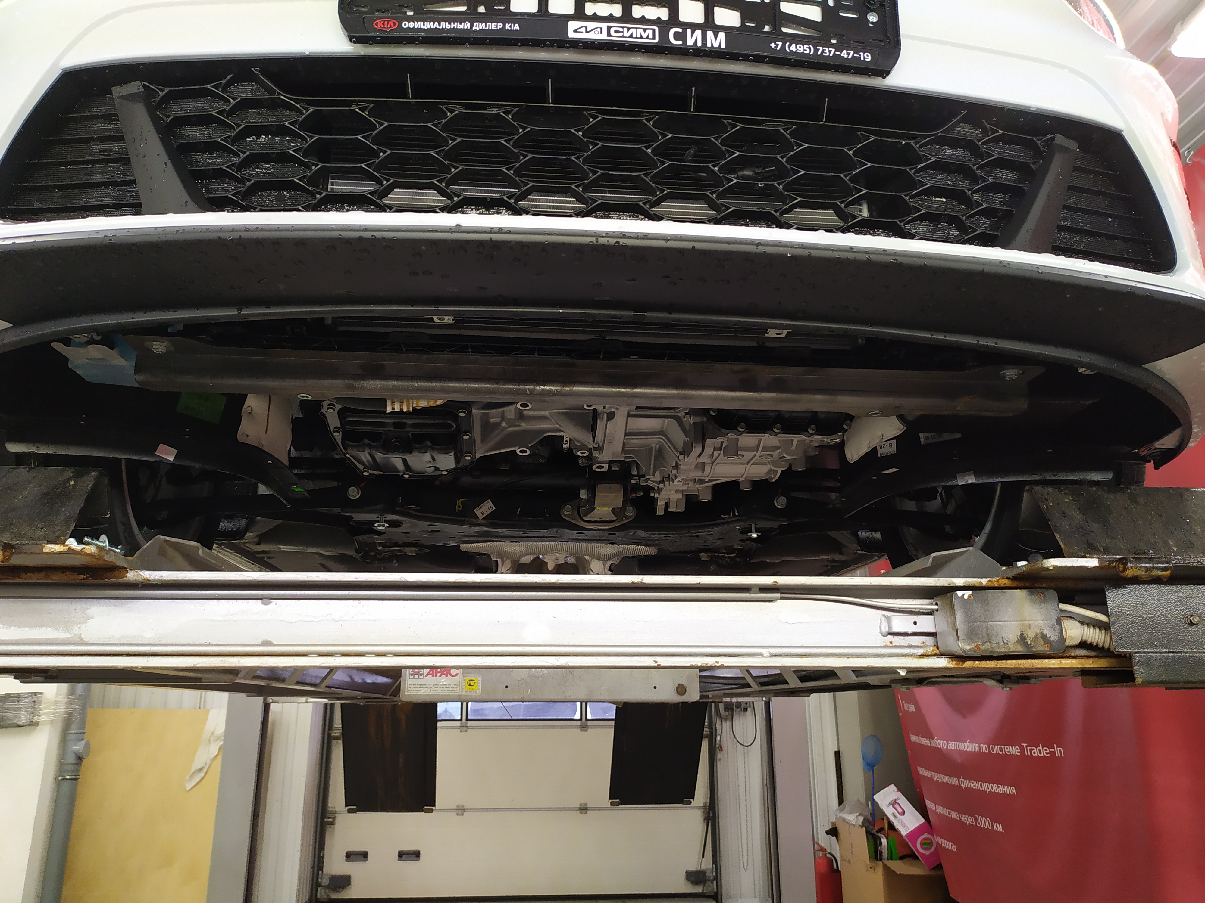 11.33k Защита картера двигателя и кпп KIA Cerato IV (V-все, 2019-) (Композит 6мм)