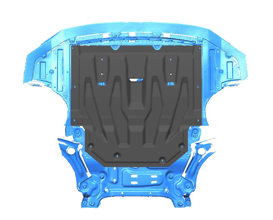51.02k ЗАЩИТА КАРТЕРА ДВИГАТЕЛЯ И КПП GAC GS3 (2024-) (Композит 6 мм)