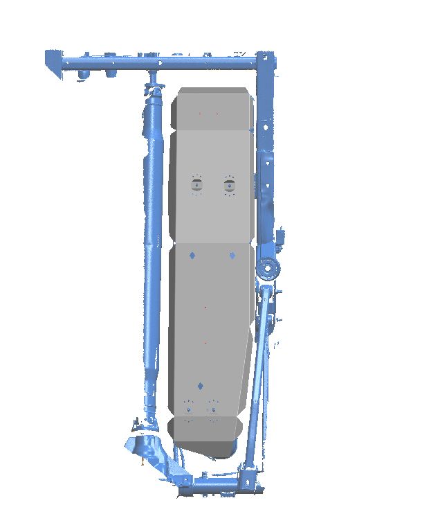 08.21ABC Защита топливного бака FORD F150 RAPTOR ( 2023-) (Алюминий 4 мм)