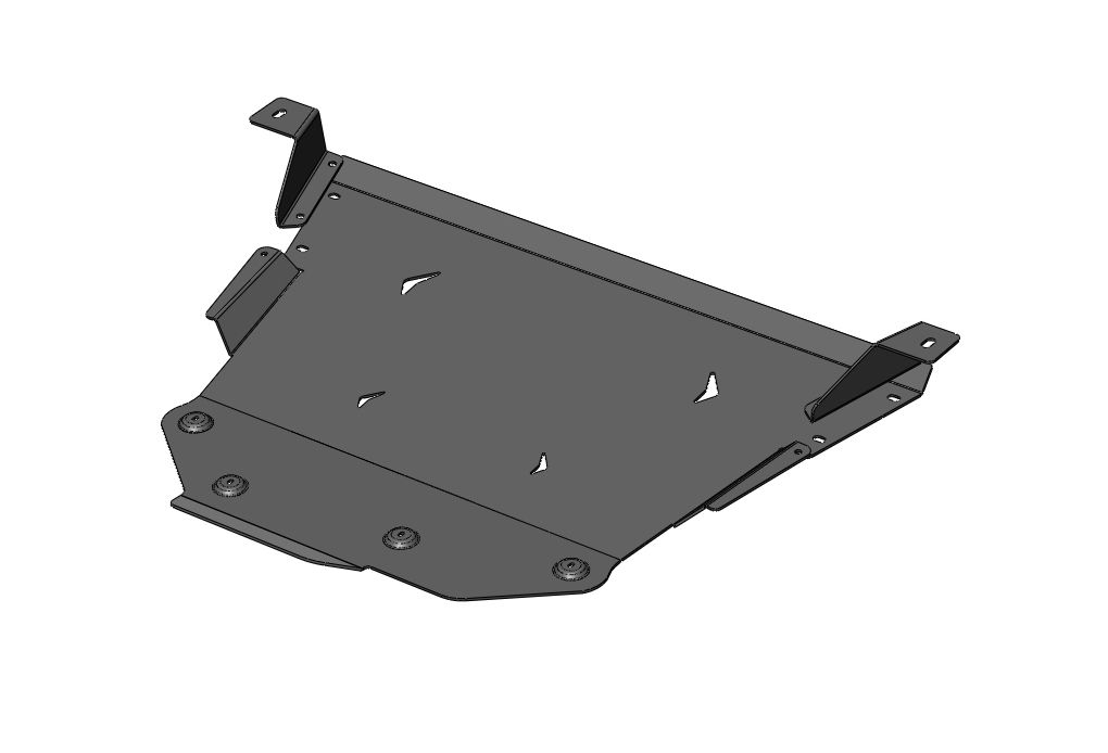 51.04ABC Защита картера двигателя и КПП GAC GS4 / GS4 max (2025-) (Алюминий 4 мм)
