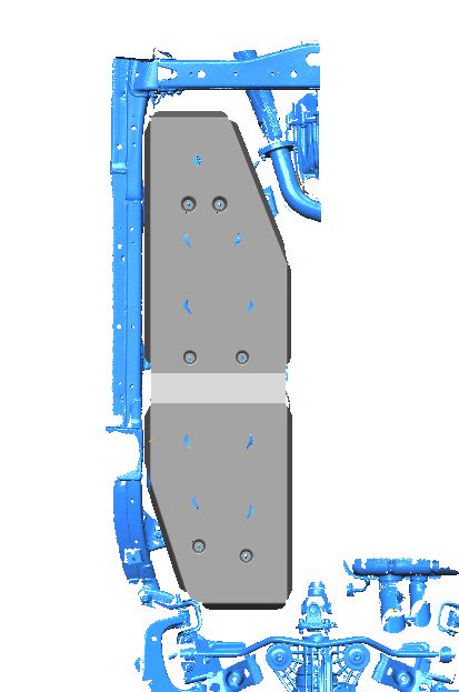 47.06ABC Защита топливного бака TANK 700 (2025-) (Алюминий 4мм)
