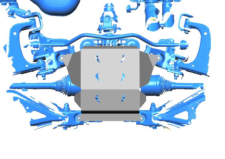 47.07ABC Защита заднего редуктора TANK 700 (2025-) (Алюминий 4мм)
