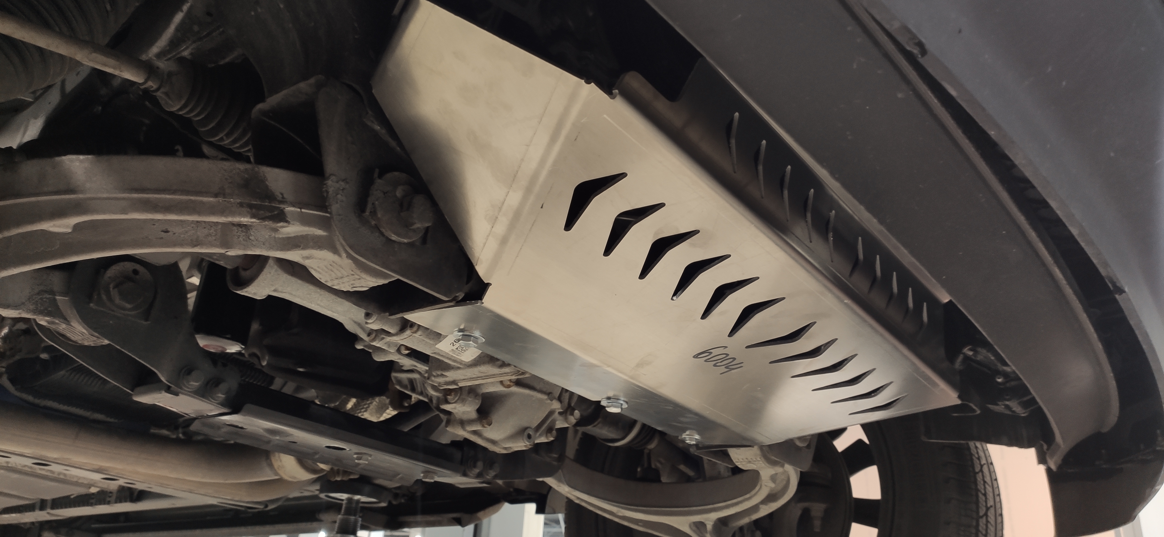 60.04ABC Защита радиатора DODGE RAM 1500 V-все, кроме V-3.6 (2018-) (Алюминий 4мм)