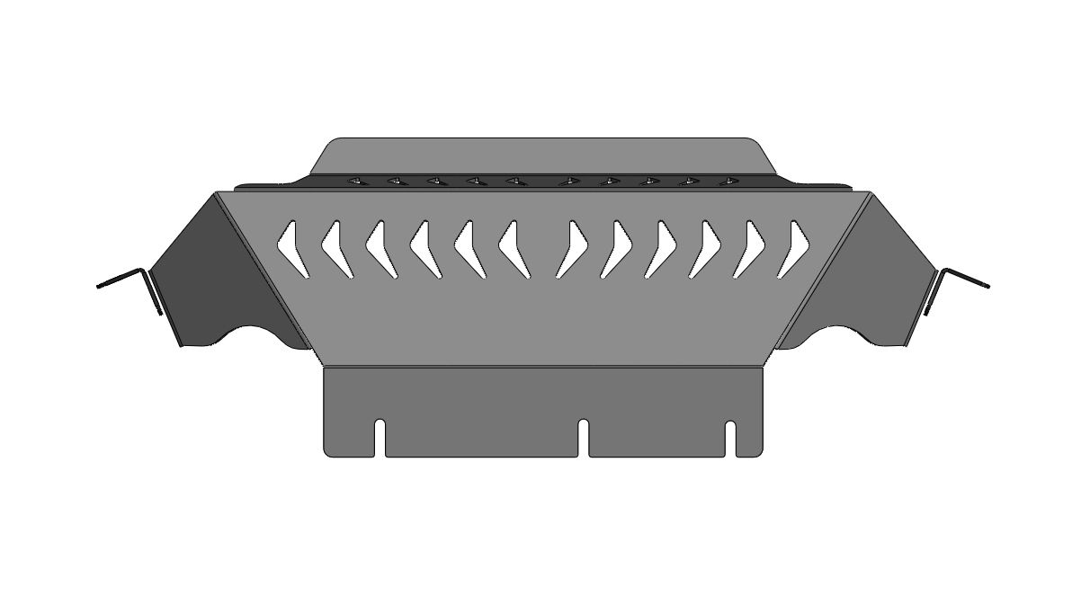 60.04ABC Защита радиатора DODGE RAM 1500 V-все, кроме V-3.6 (2018-) (Алюминий 4мм)