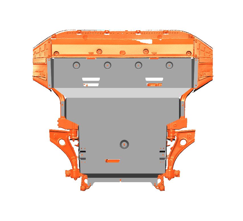 56.08ABC ЗАЩИТА КАРТЕРА ДВИГАТЕЛЯ И КПП HONGQI H6 (2023-) / HONGQI H5 (2023-) (АЛЮМИНИЙ 4ММ)