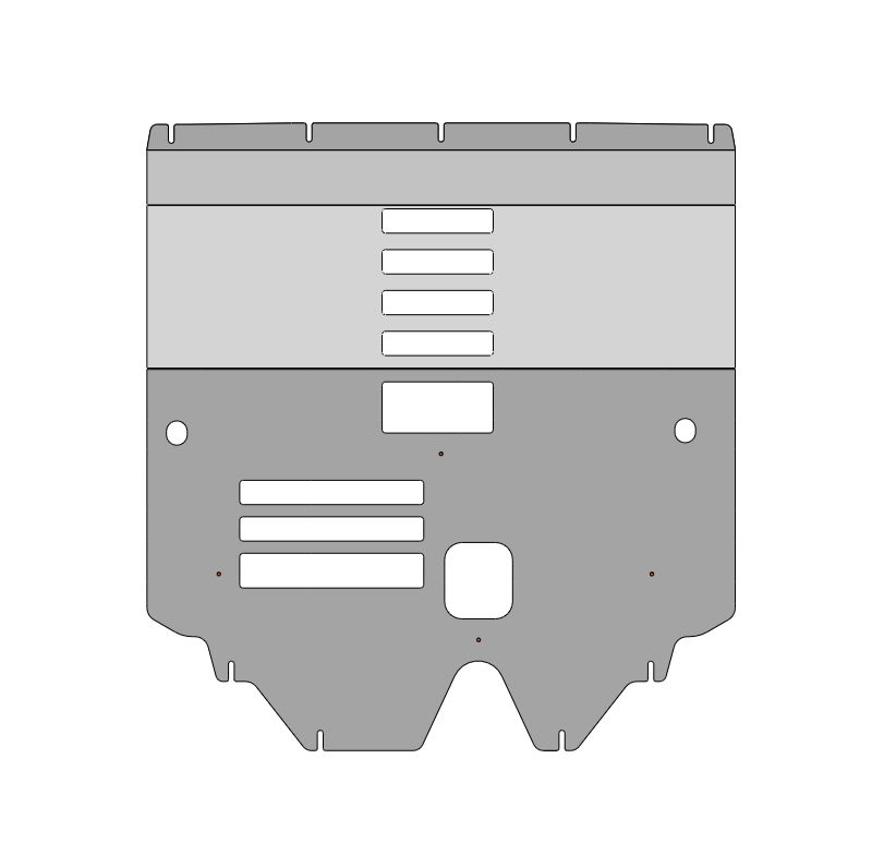 48.07ABC Защита картера ДВС и КПП CHANGAN UNI-T, (2020-)  (Алюминий 4мм)
