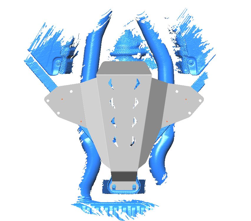 34.23ABC Защита заднего редуктора BMW X3М (2019-) (Алюминий 4мм)