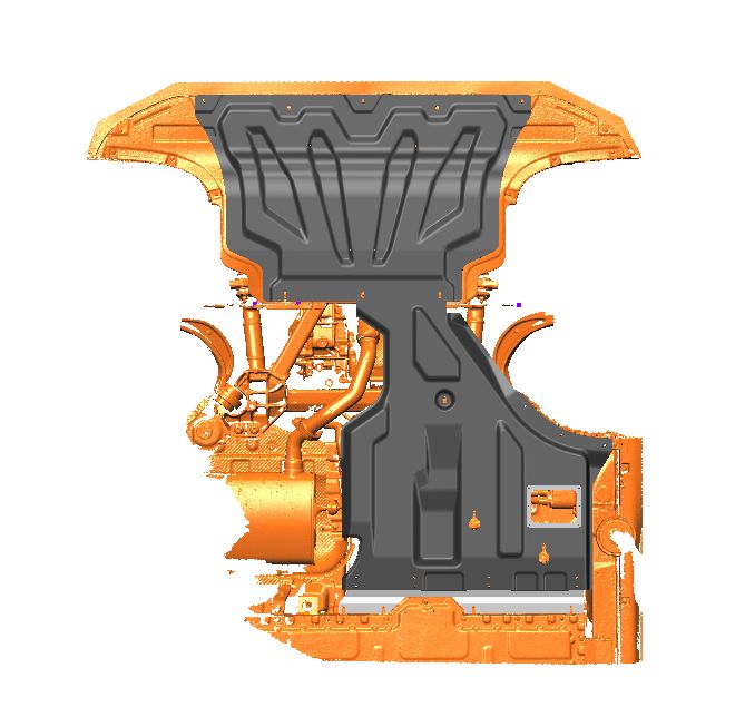 49.07K Защита днища Voyah Free 318 гибрид (2023-) из 2-х частей (Композит 6мм)