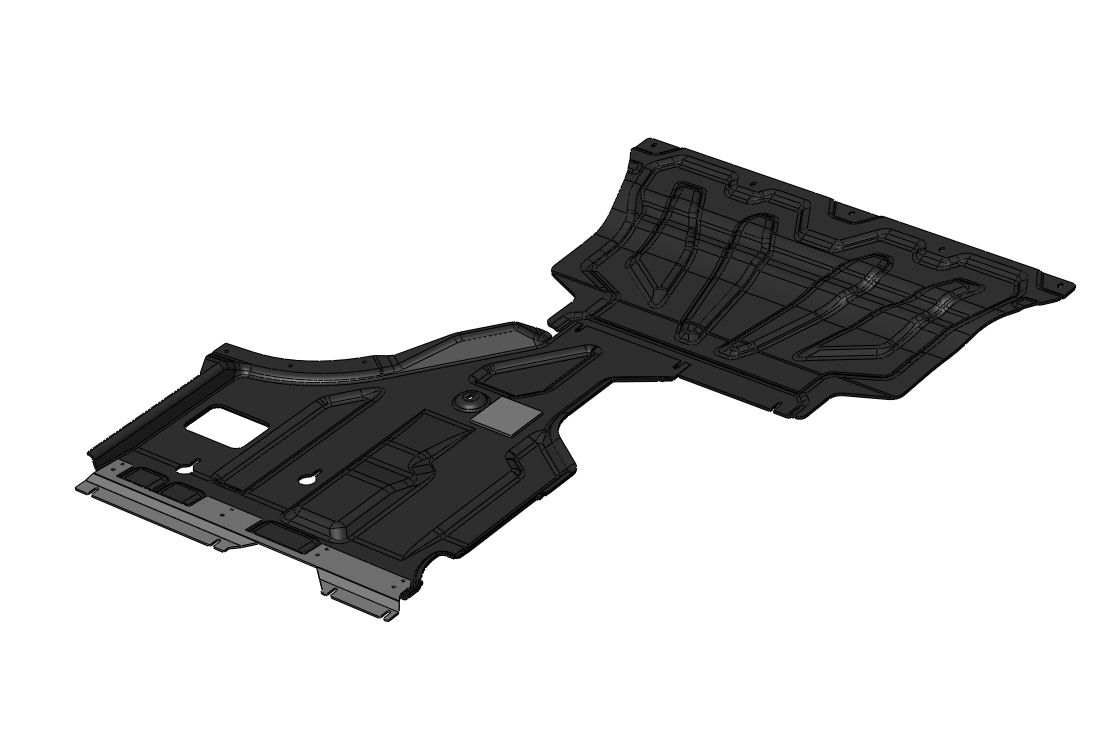 49.07K Защита днища Voyah Free 318 гибрид (2023-) из 2-х частей (Композит 6мм)