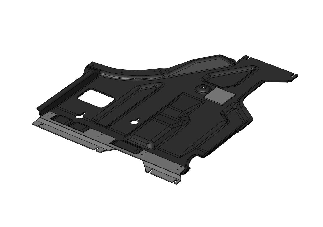 49.06K Защита днища (2-я часть) Voyah Free 318 гибрид (2023-) (Композит 6мм)