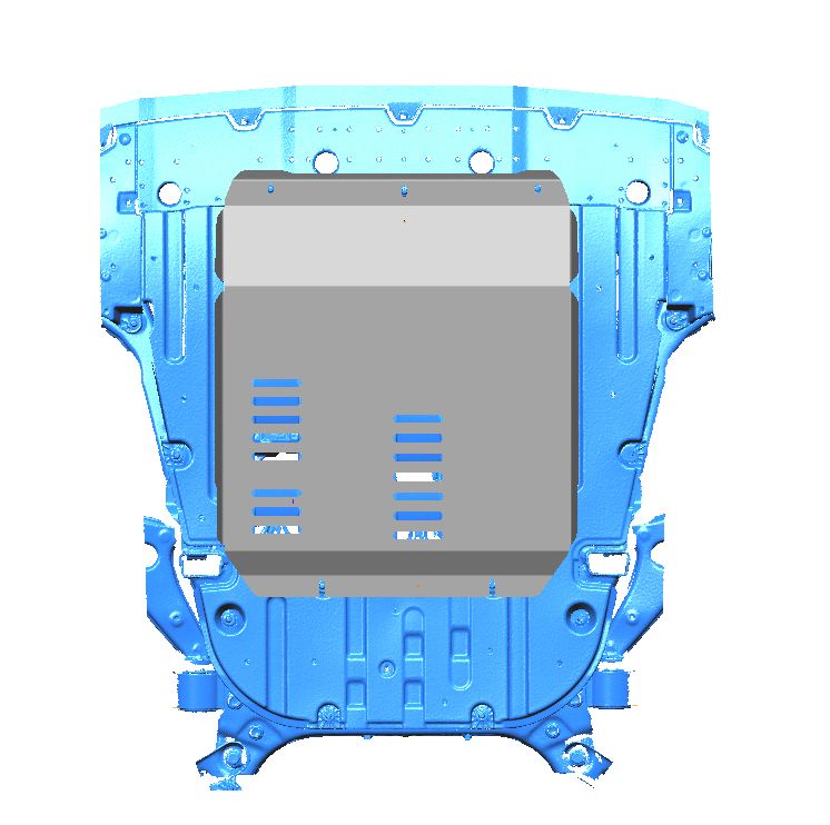 51.06ABC Защита картера двигателя и КПП GAC S7 (2025-) (Алюминий 4 мм)