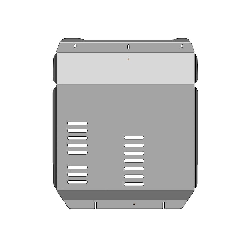 51.06ABC Защита картера двигателя и КПП GAC S7 (2025-) (Алюминий 4 мм)