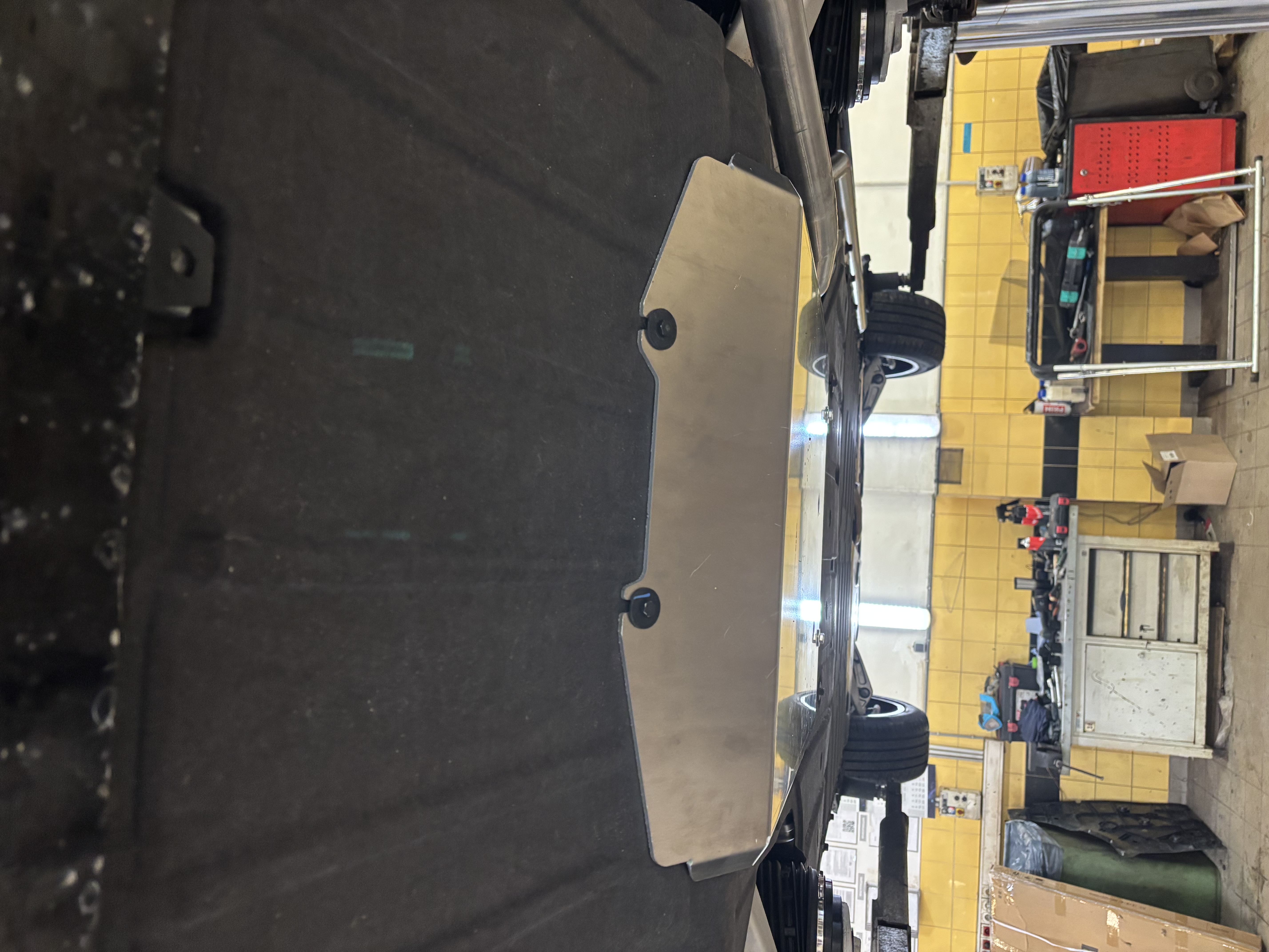 49.08ABC Защита заднего электродвигателя Voyah Free 2022-, гибрид (Алюминий 4мм)