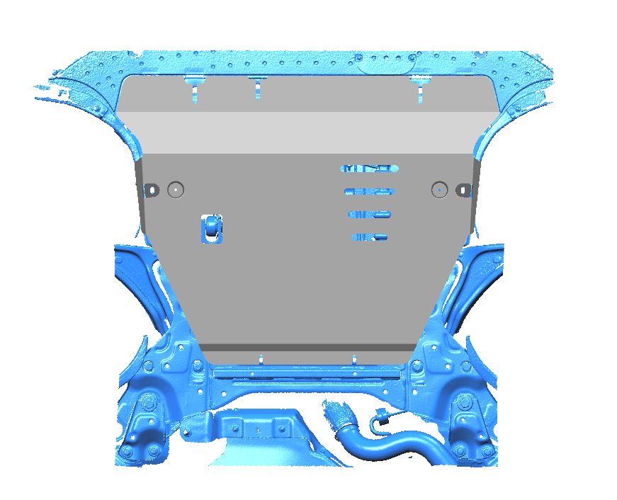 57.02ABC Защита картера двигателя и КПП LYNK & CO 900 (2025-) (Алюминий 4 мм)