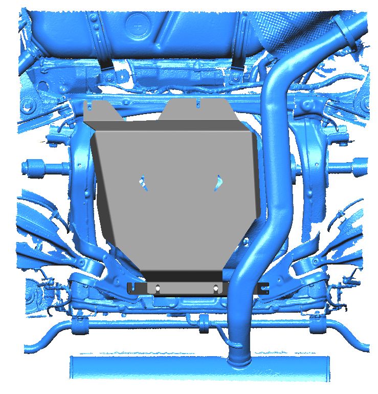 57.03ABC Защита заднего электромотора LYNK & CO 900 (2025-) (Алюминий 4 мм)