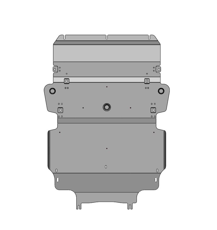 02.20ABC Защита картера двигателя и КПП Audi А5 (B10) (2025-) (Алюминий 4мм)