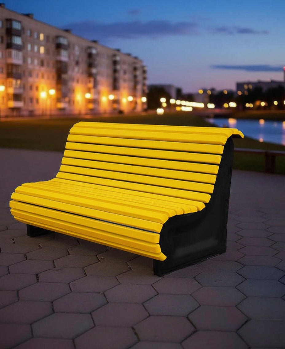 ABC.BENCH.01R  Композитная скамейка Стандарт 1.8м АВСДизайн