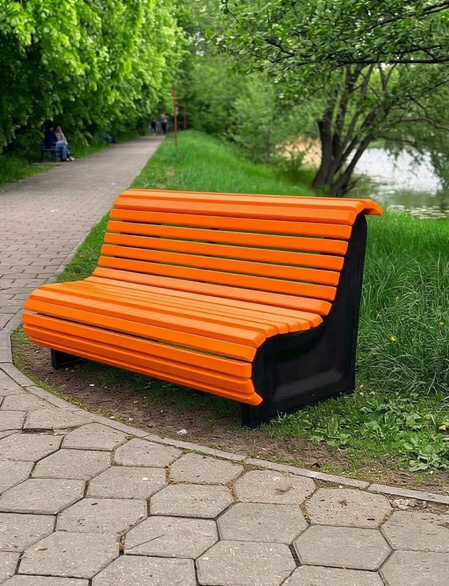 ABC.BENCH.01R  Композитная скамейка Стандарт 1.8м АВСДизайн