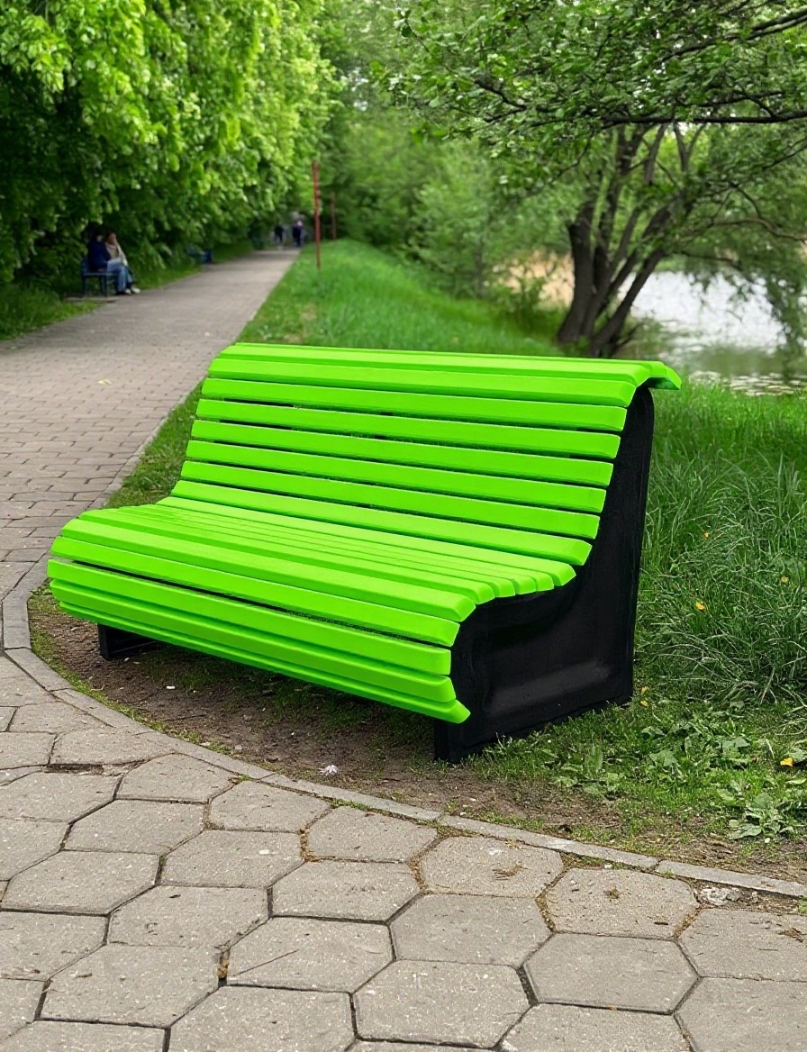 ABC.BENCH.01R  Композитная скамейка Стандарт 1.8м АВСДизайн